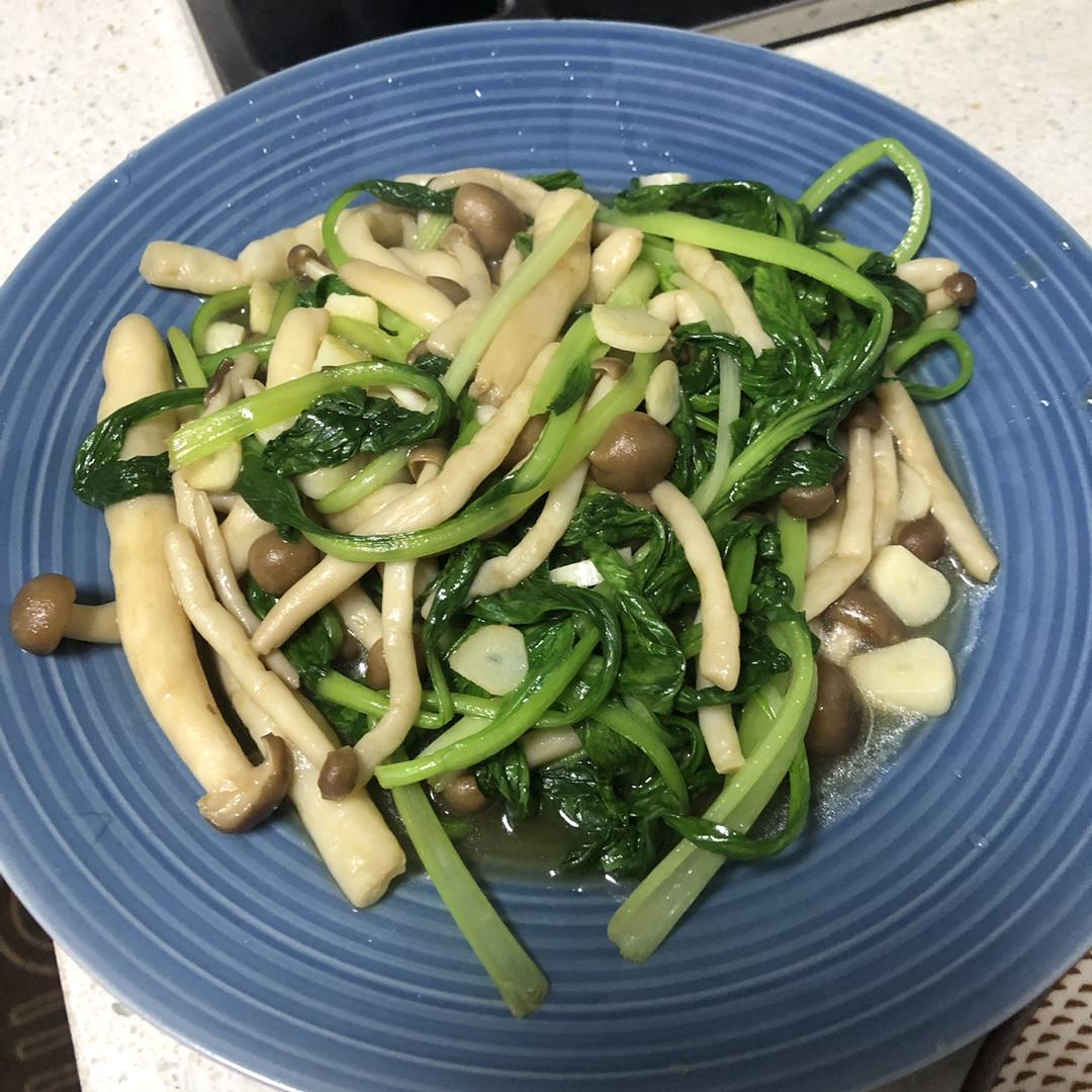 蟹味菇炒青菜