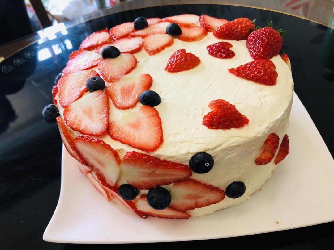 超级简单美腻的生日蛋糕，情人节蛋糕。解决各种抹面困难！