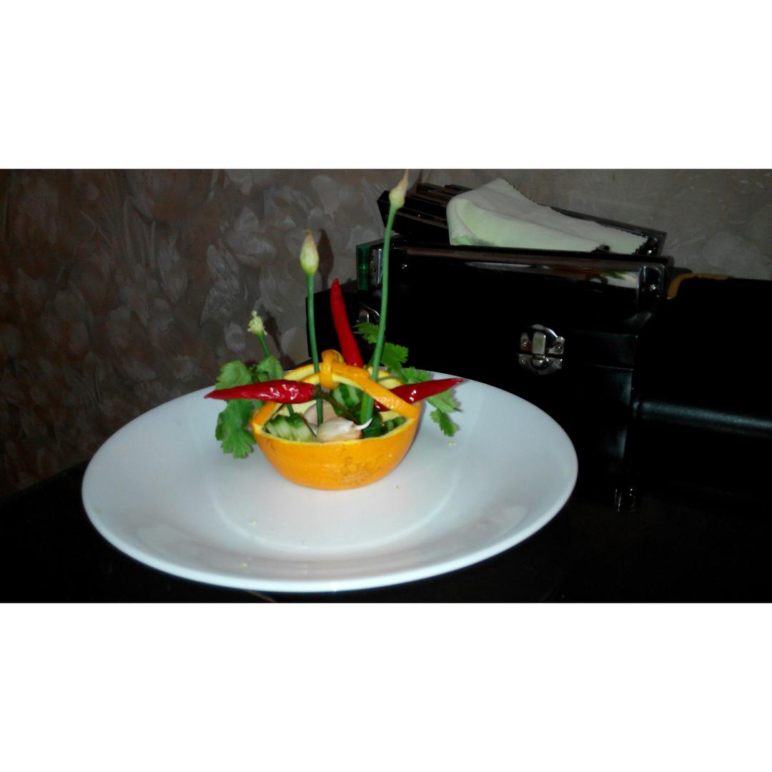 柳橙花篮(创意小盘饰の三)