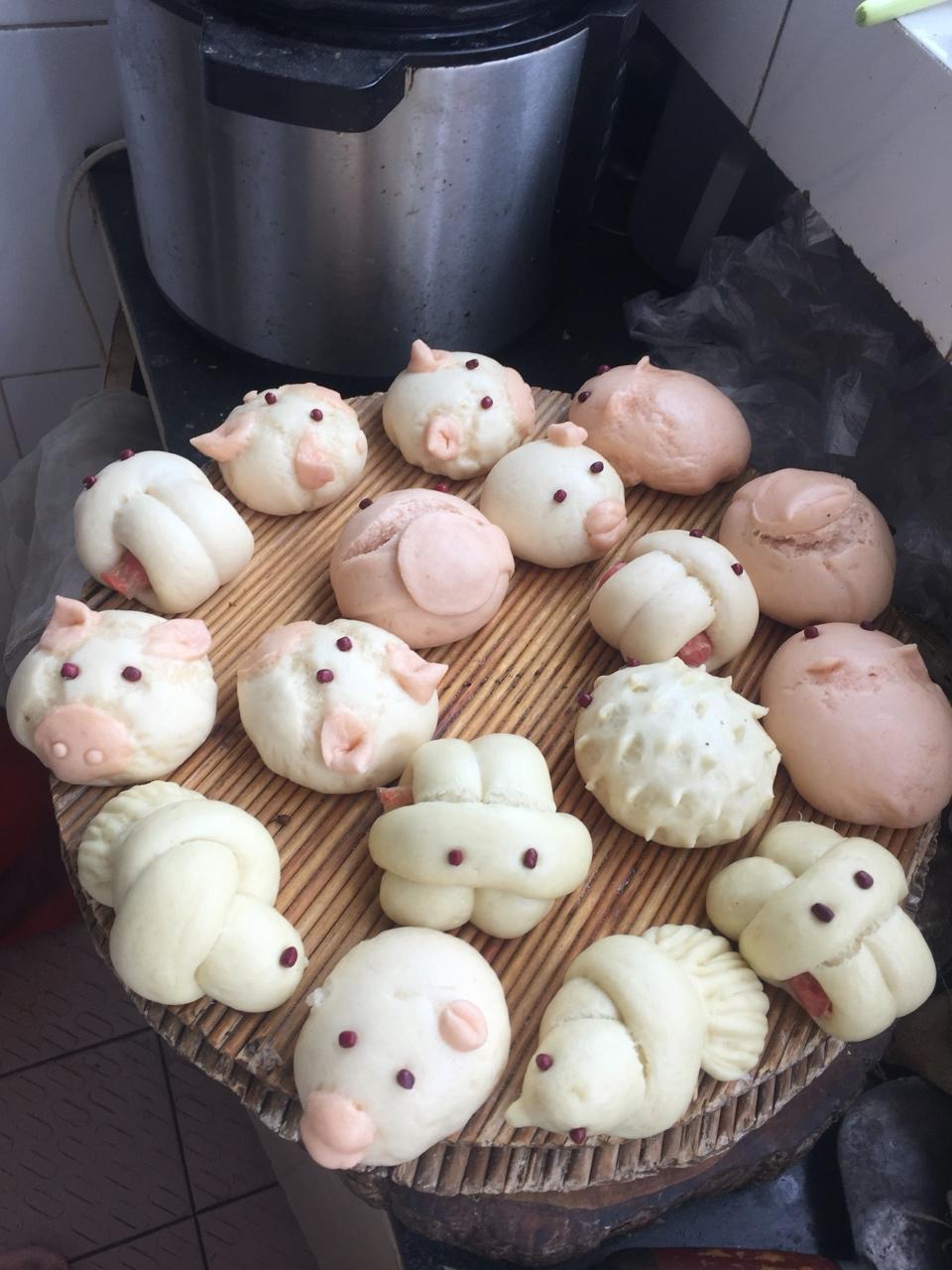 兔子香肠馒头（一次发酵）