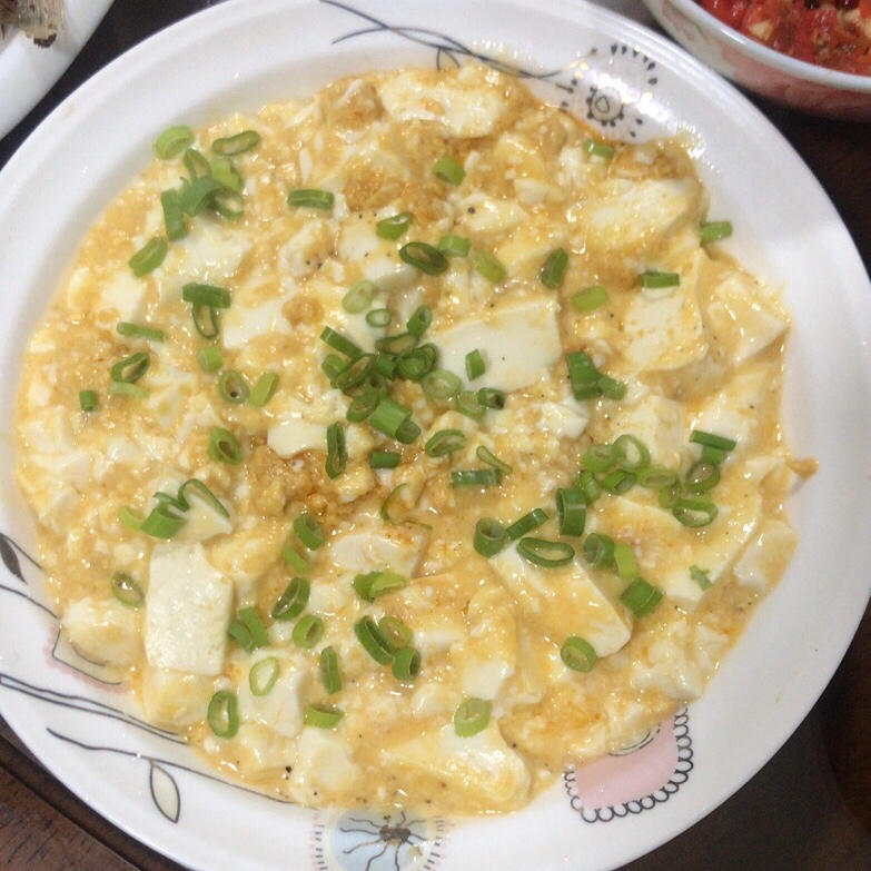 咸鸭蛋黄做的蟹黄豆腐