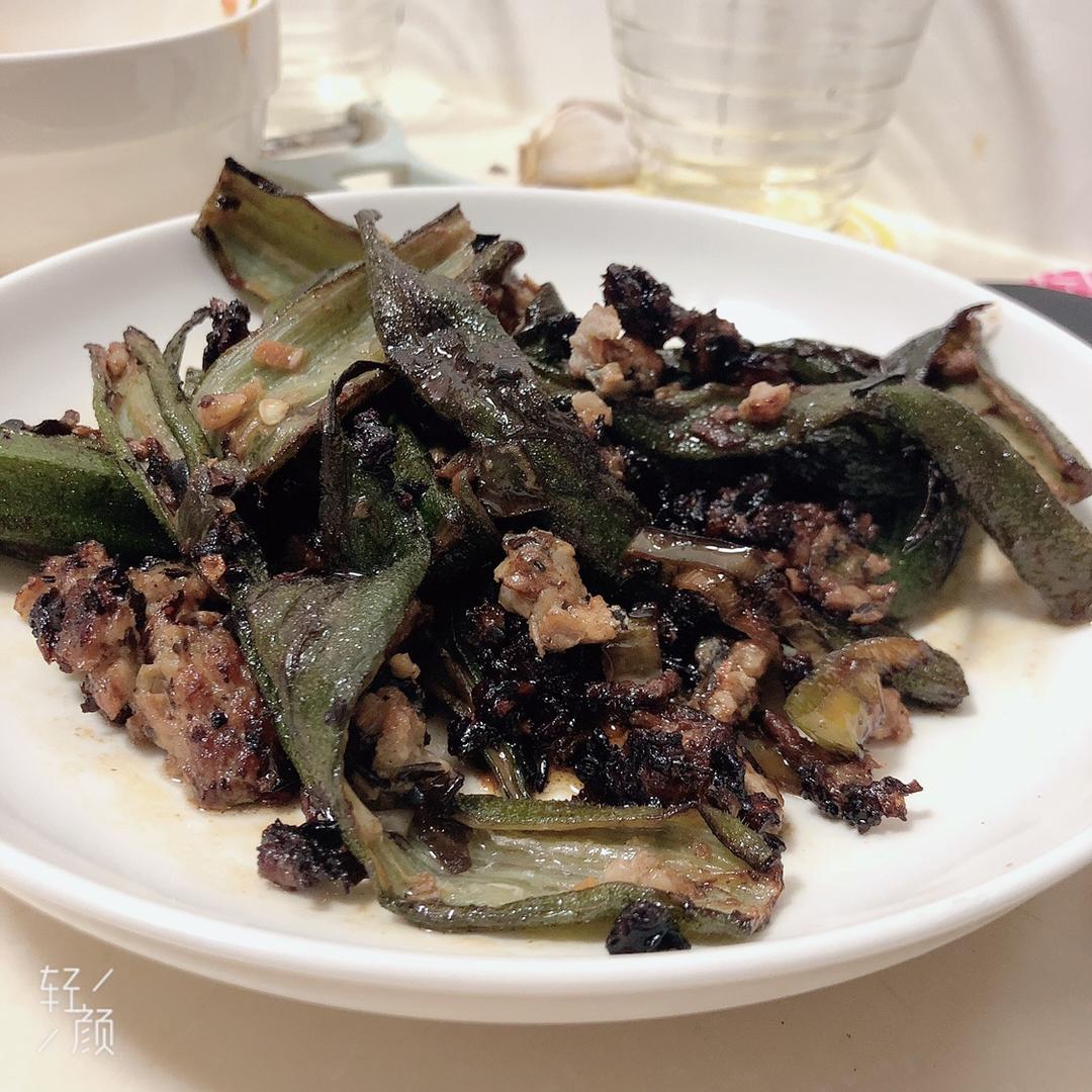 虾滑酿秋葵