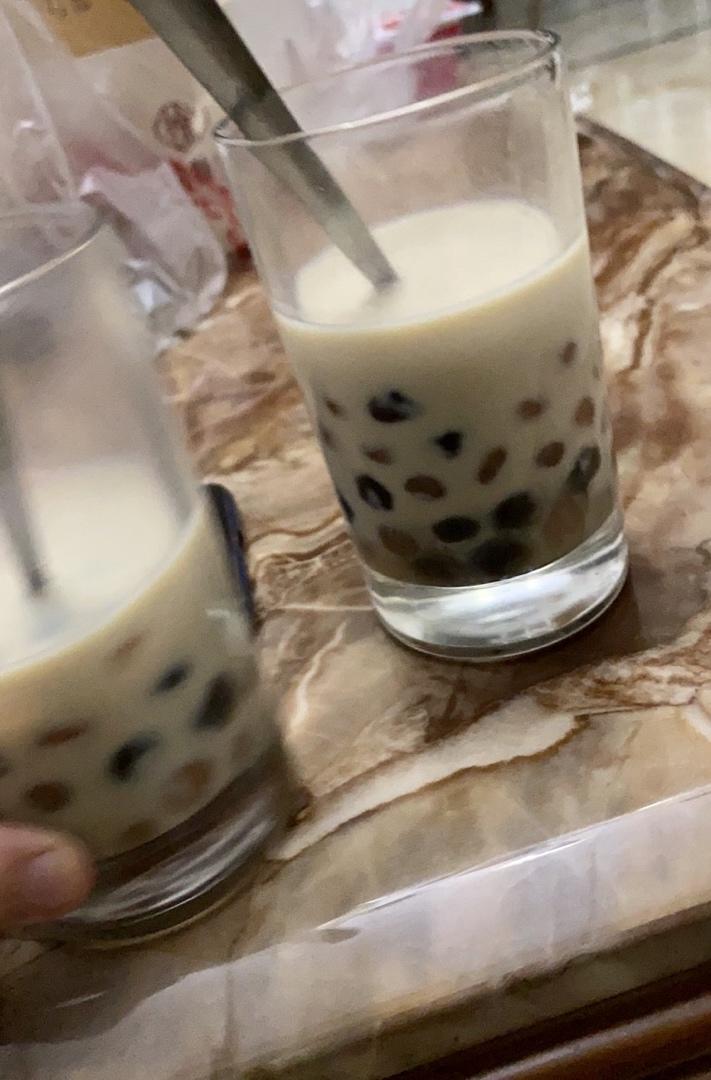 【ZOE菜谱】快手版珍珠奶茶！！好喝不胖！！！