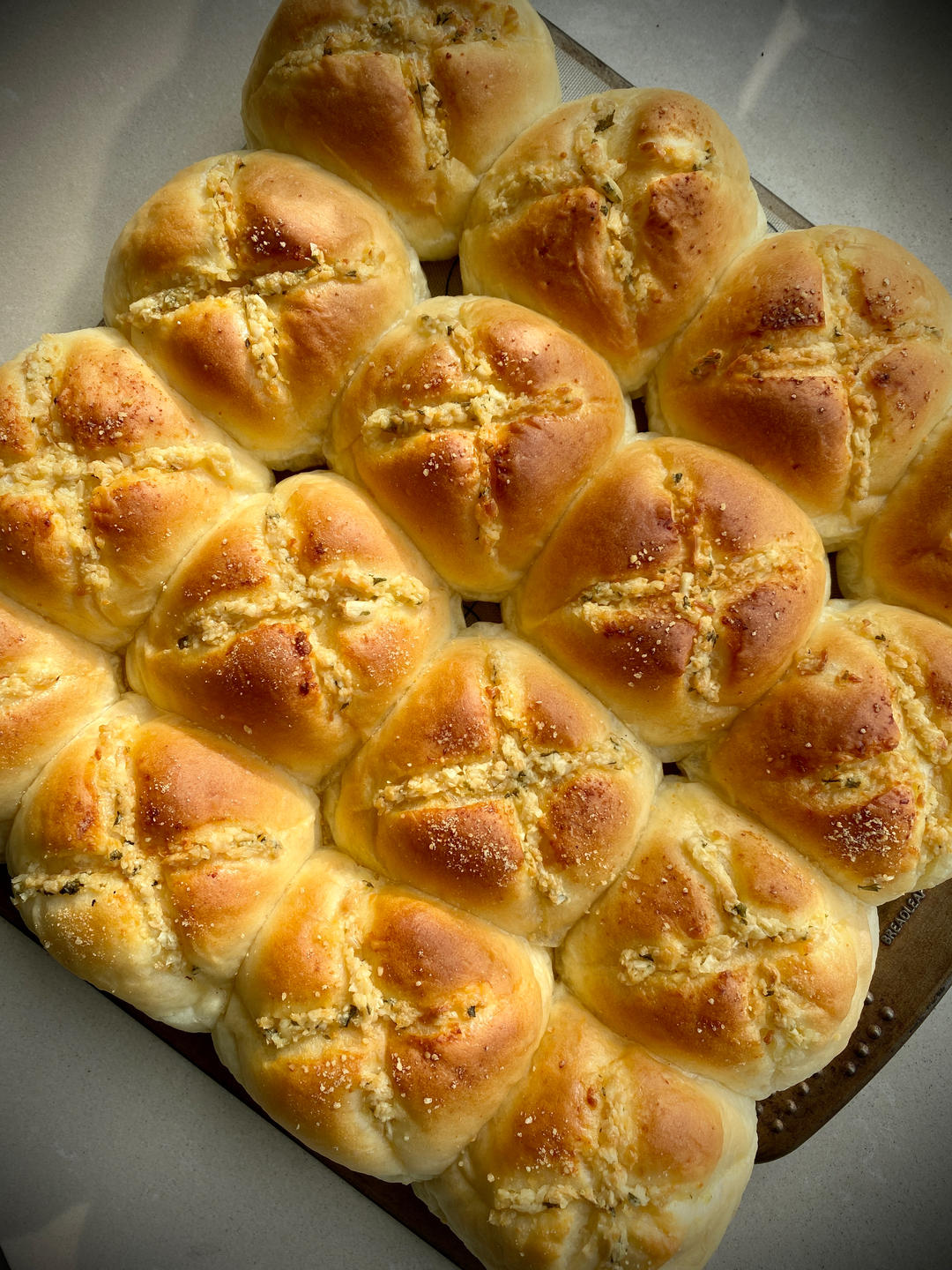 【65度汤种法】蒜香黄油小餐包