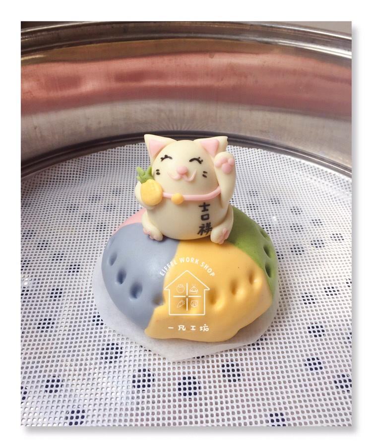 【卡通馒头&卡通包】招财猫蛋糕馒头