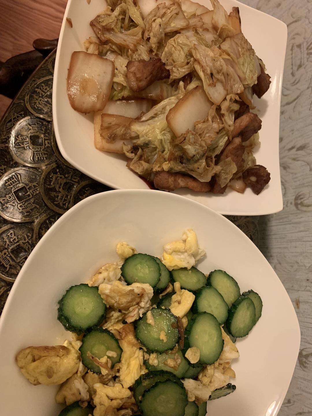 白菜炒肉