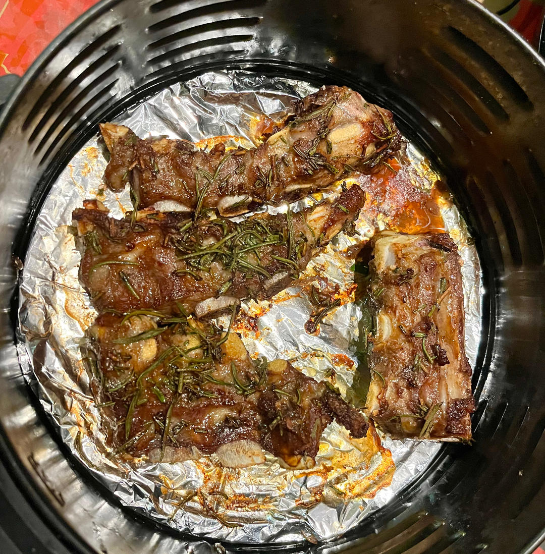 超简单 空气炸锅烤羊排