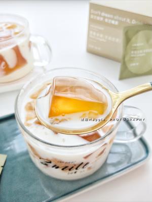 茉莉龙珠茶冻撞奶的做法 步骤13
