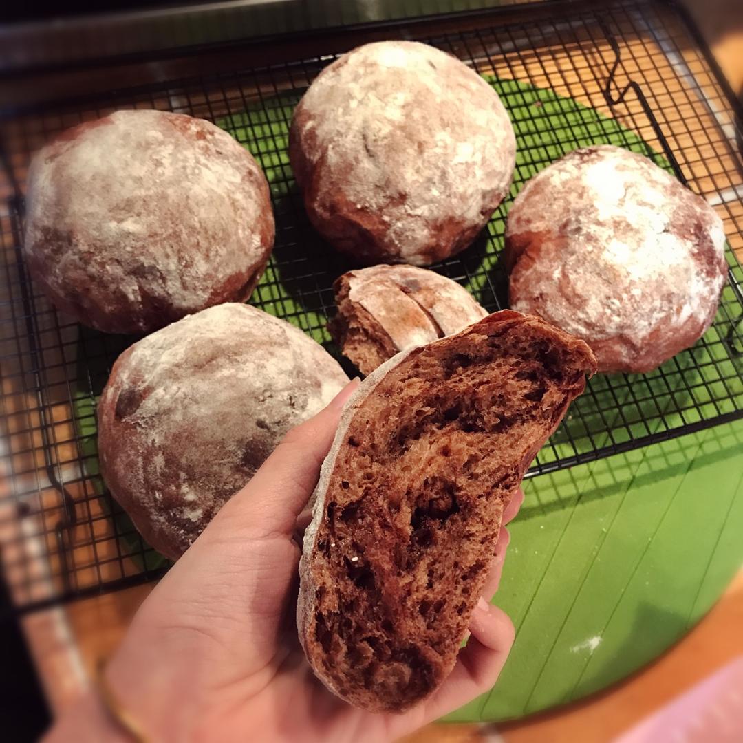 巧克力蔓越莓软欧 Rano Bread
