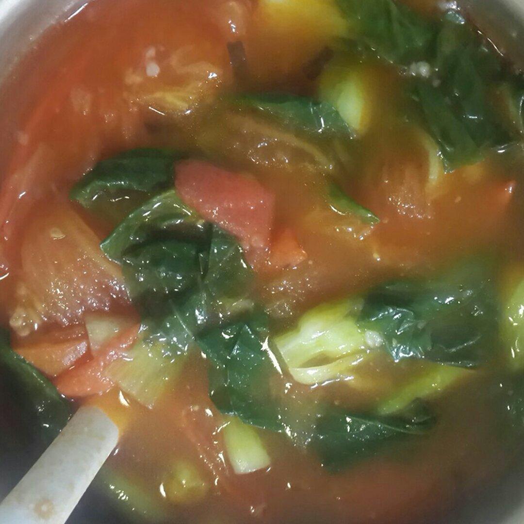 西红柿鸡蛋疙瘩汤