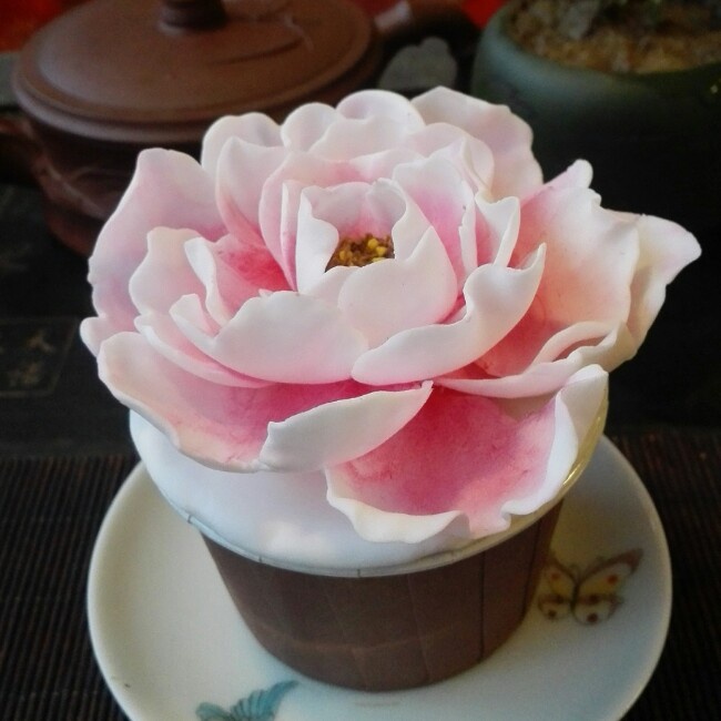 静静de厨房做的翻糖牡丹花