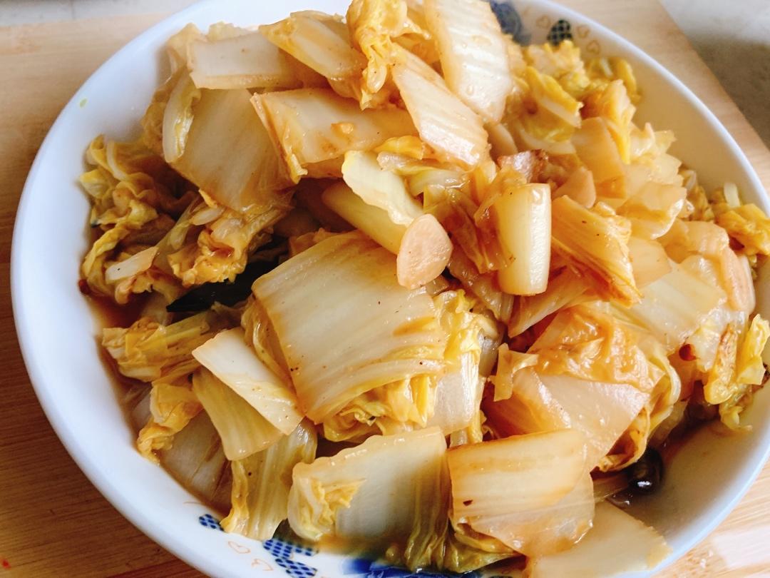上班族的快手简单晚餐——醋溜白菜片