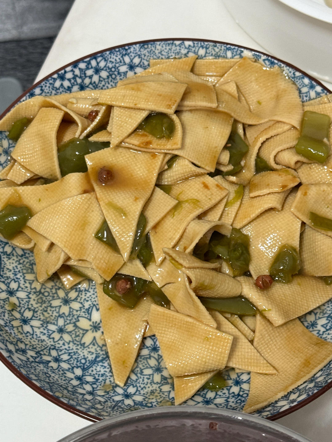 青椒干豆腐