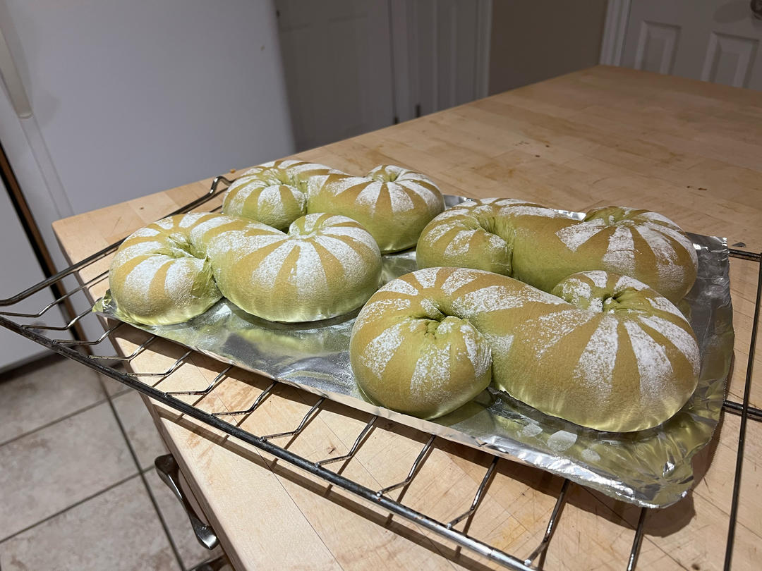 抹茶蜜豆乳酪软欧