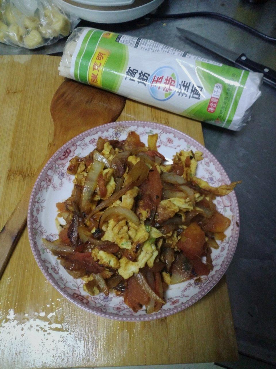 洋葱西红柿炒鸡蛋
