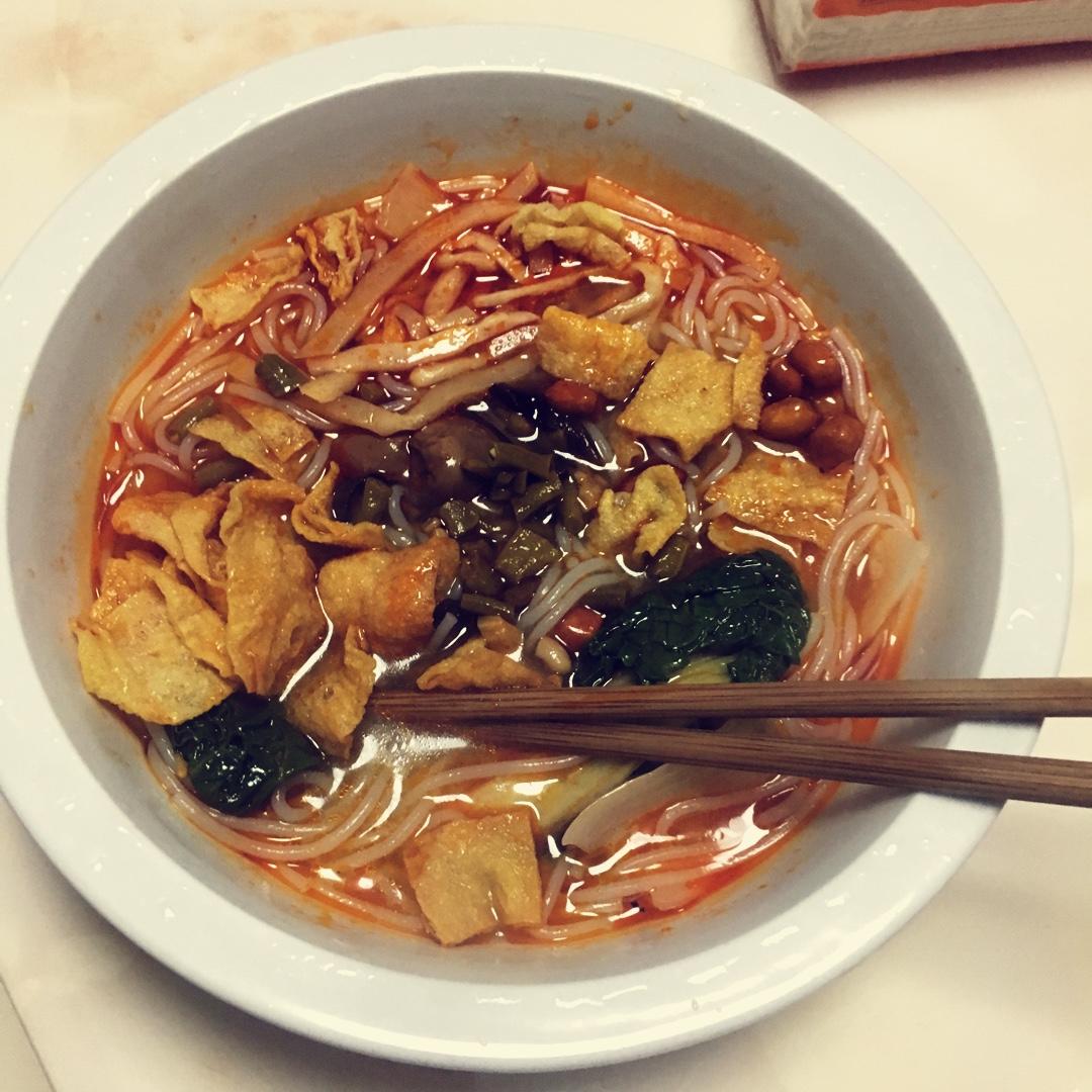 欢喜的小韭菜做的螺蛳粉的丰富吃法