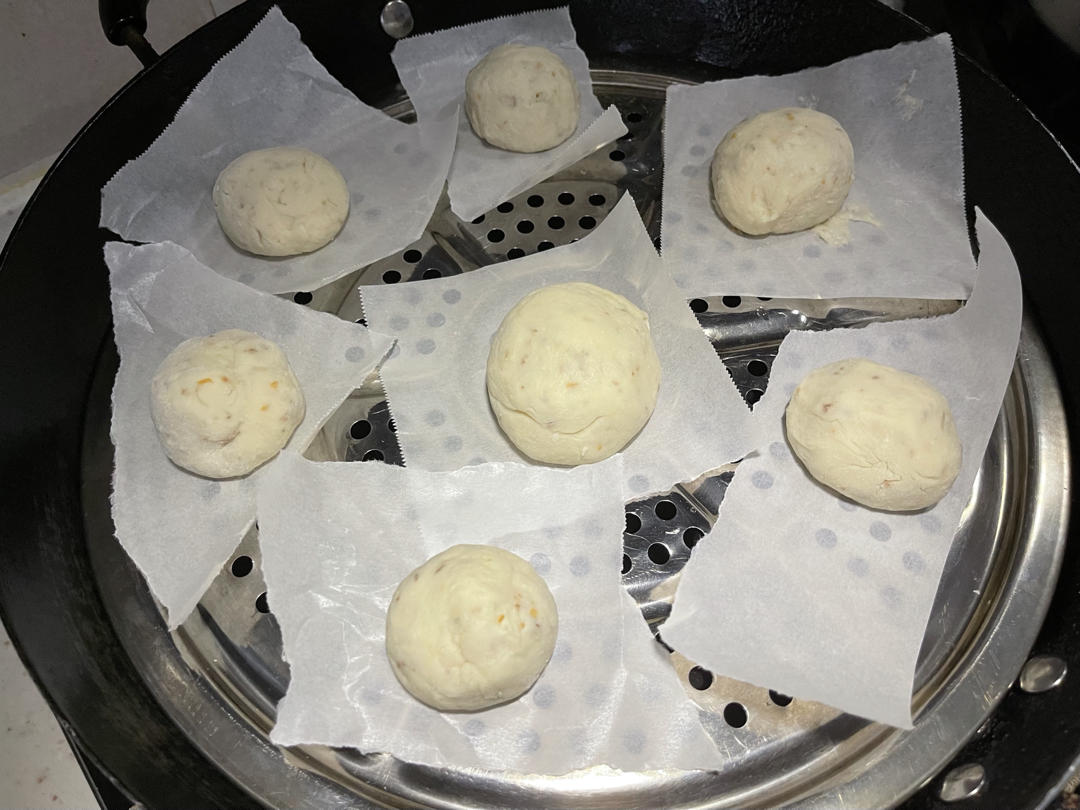 很容易发酵的酒酿桂花馒头