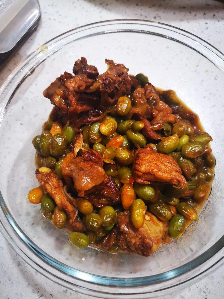 毛豆炒鸡块