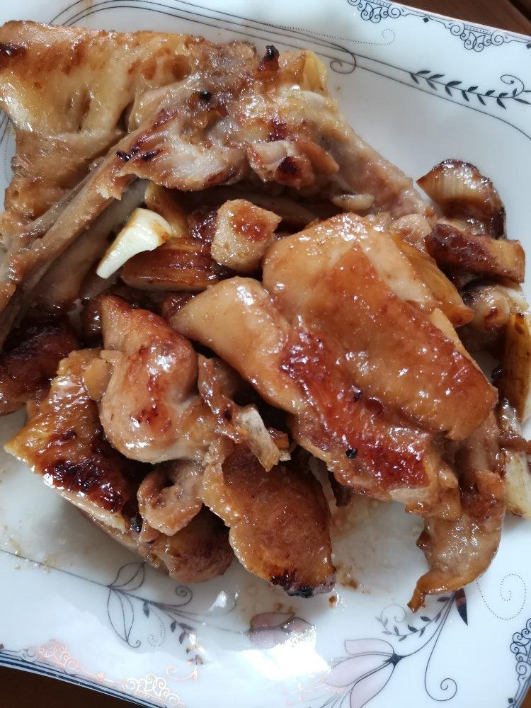 照烧蒜香版鸡腿饭的做法