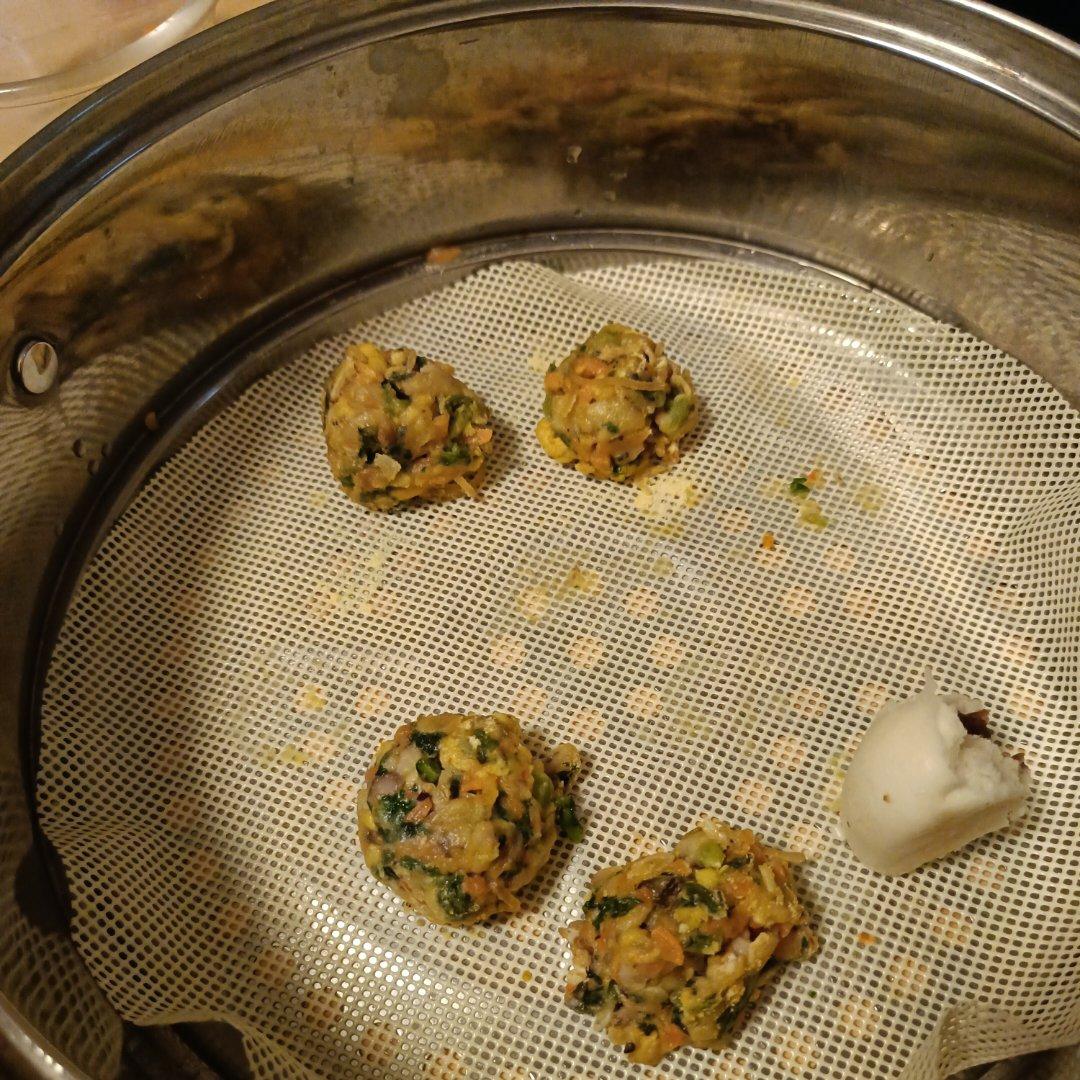 （减脂）玉米面菜团子