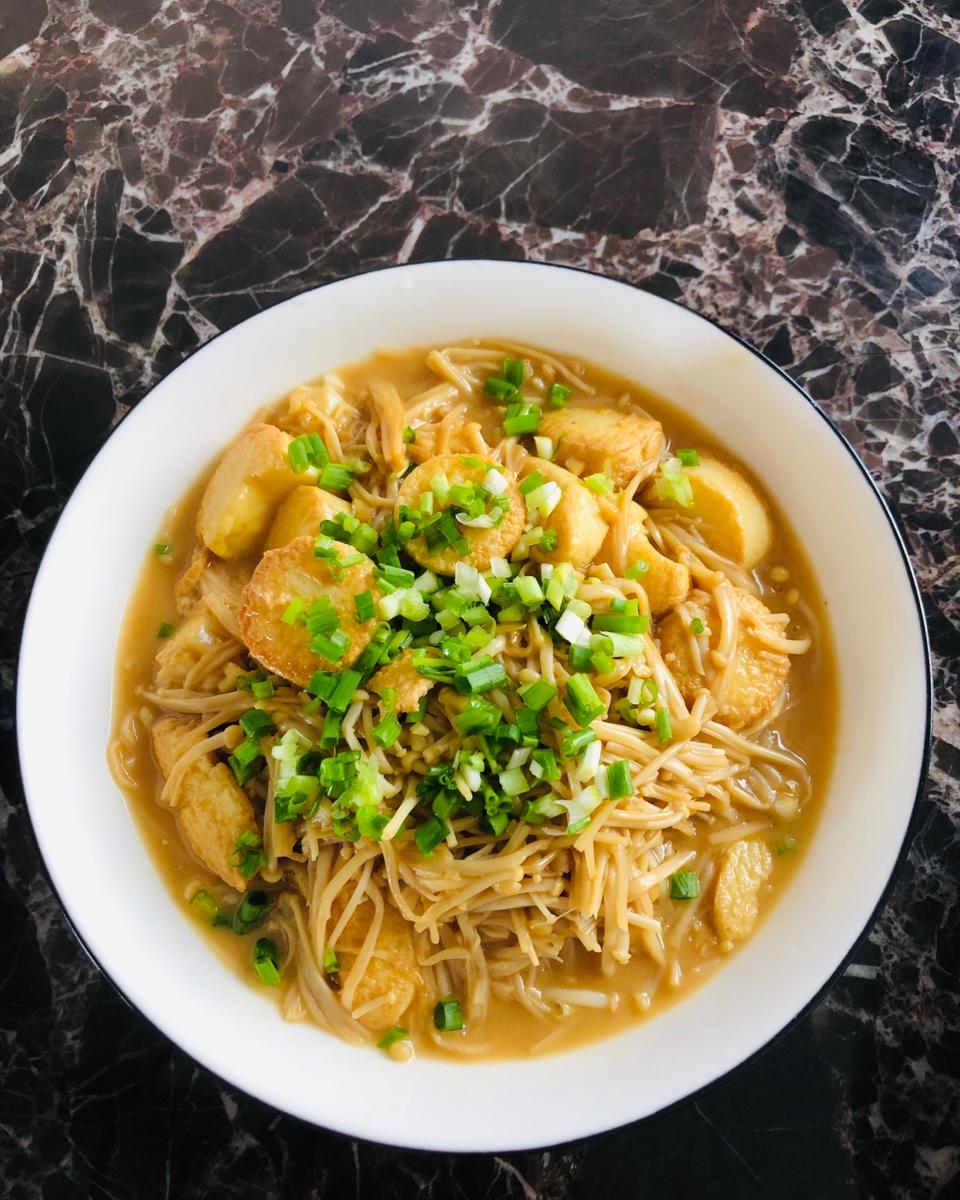 金针菇烧日本豆腐