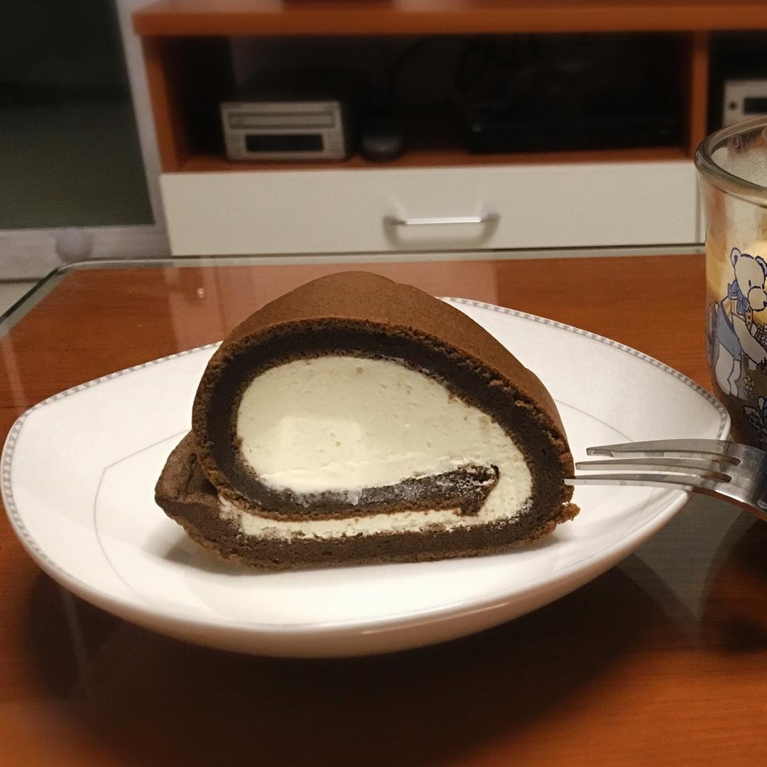 几分甜提拉米苏奶冻卷/不消泡不开裂摩卡蛋糕胚+冷萃咖啡奶冻+马斯卡彭奶油/烘焙视频蛋糕篇8「薄卷」