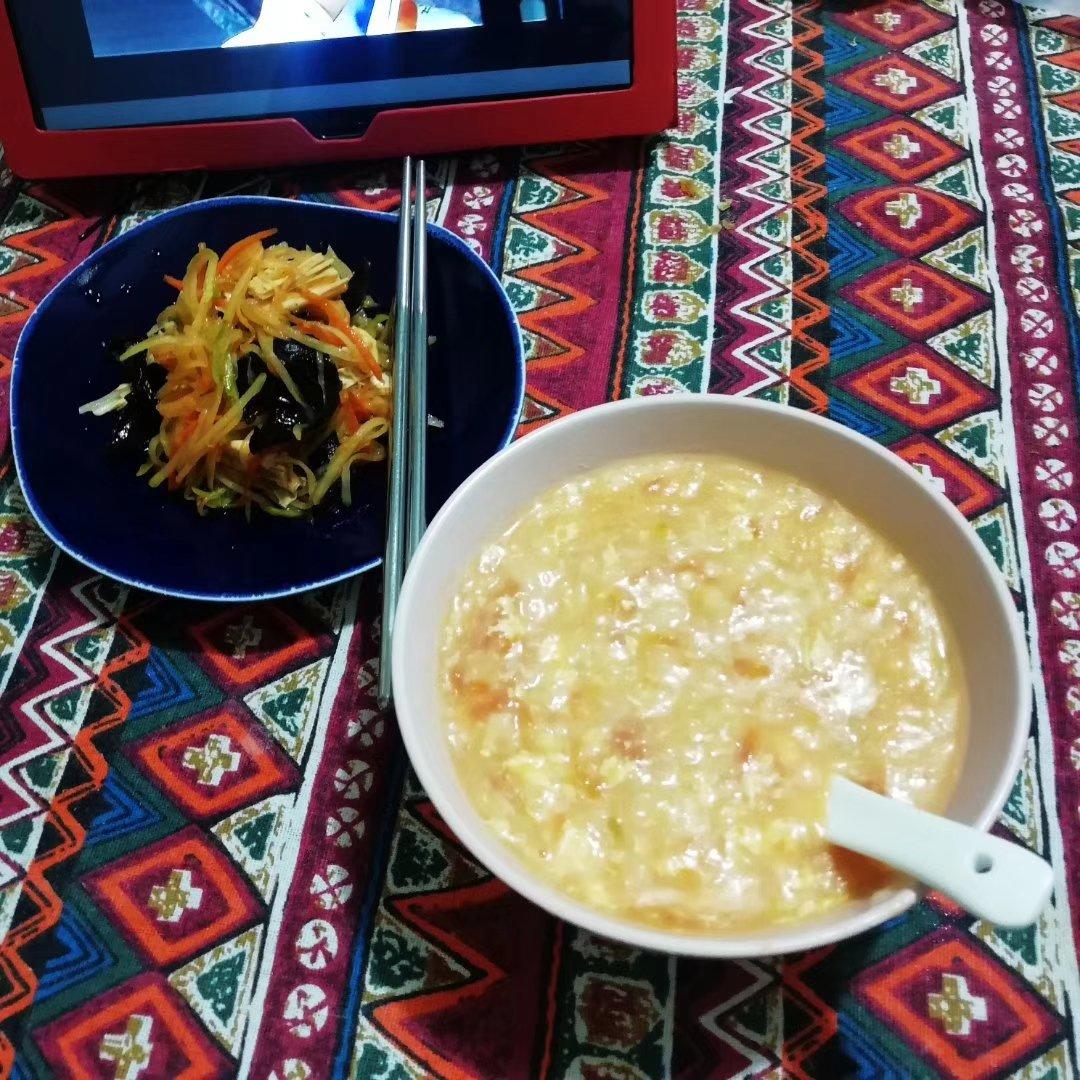 西红柿鸡蛋疙瘩汤