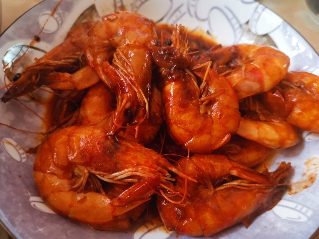 家庭版油焖大虾