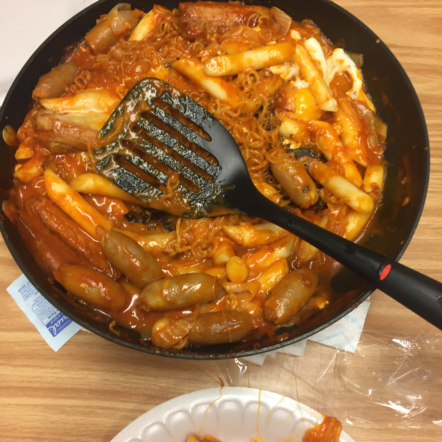 芝士拉面炒年糕—韩国街边美食改良版