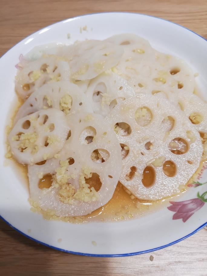 姜汁藕片的做法