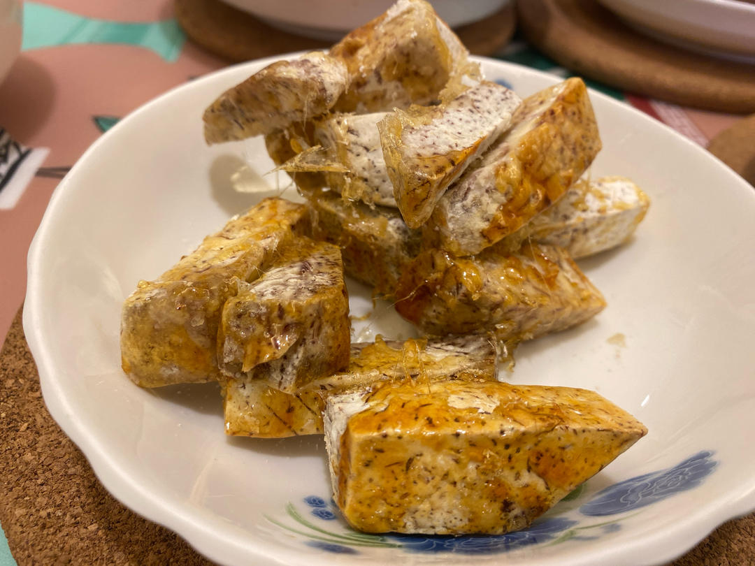 拔丝荔浦芋头（附炒糖视频）