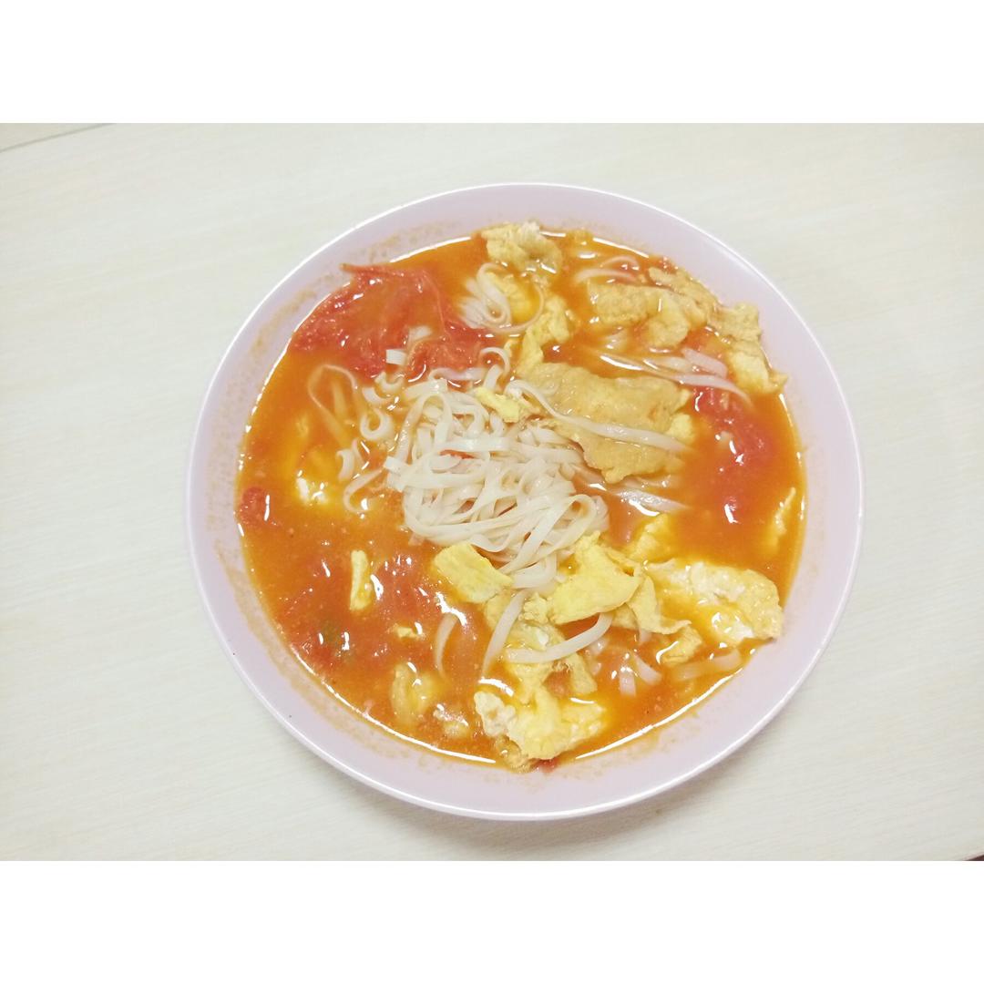简单早饭西红柿鸡蛋挂面