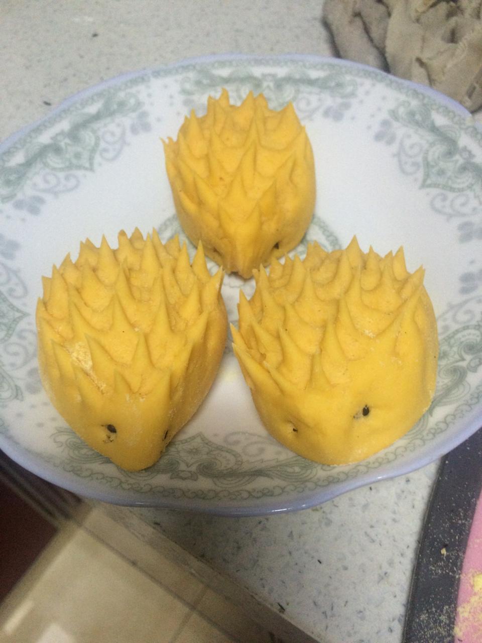 南瓜刺猬馒头