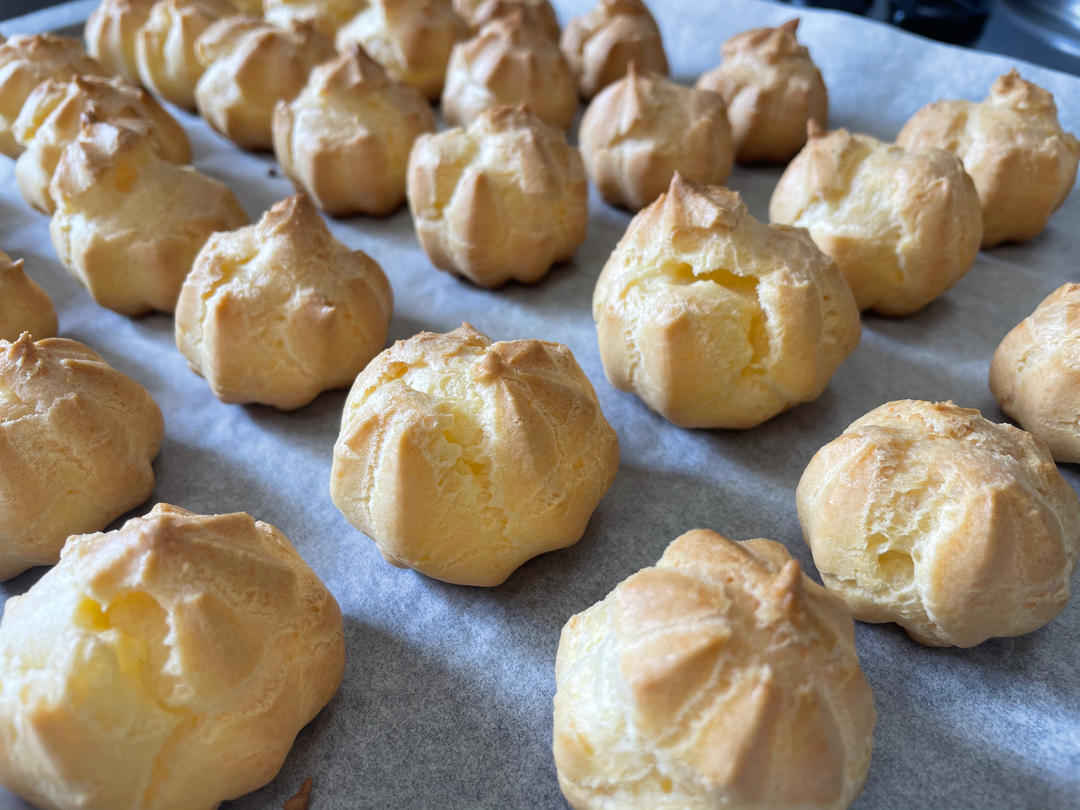 简单易成功的奶油小泡芙做法