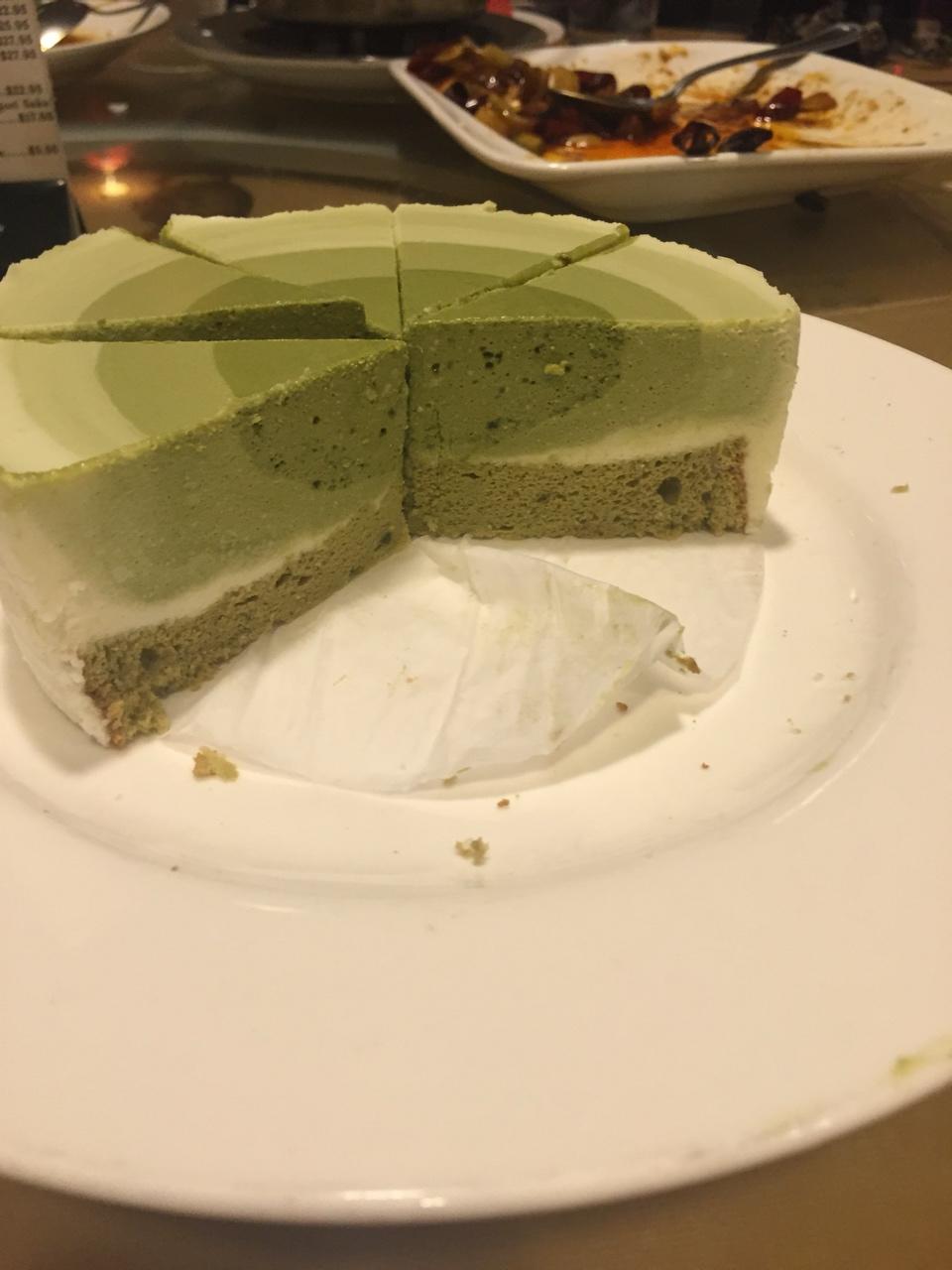 渐变抹茶慕斯蛋糕：我Amanda带着既美又作的抹茶甜点又来了！【曼食慢语】