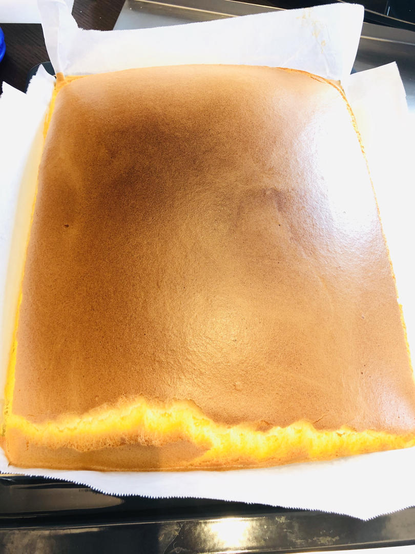 芝士豆沙古早蛋糕