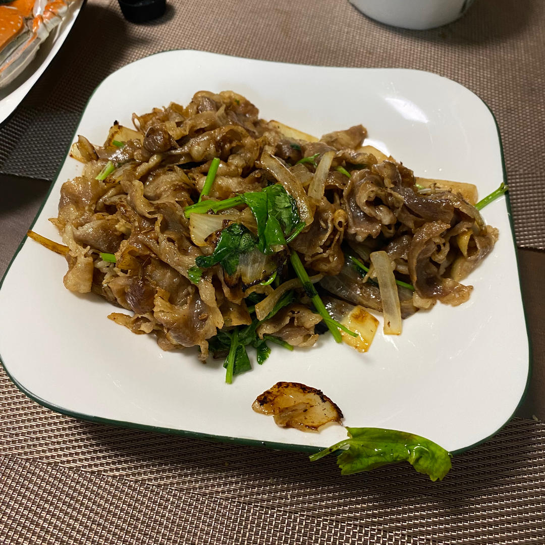 洋葱孜然羊肉片