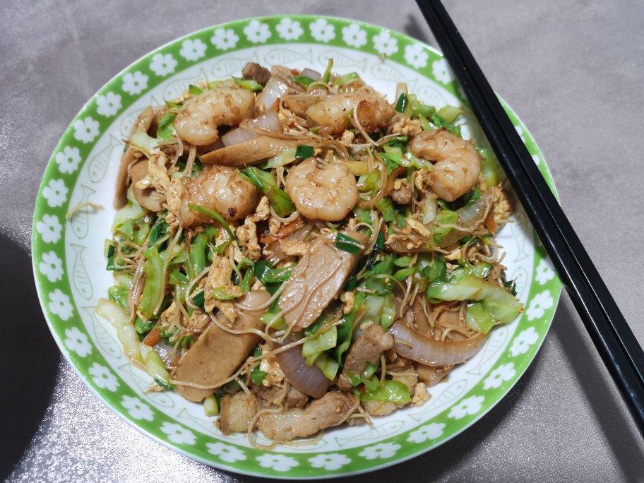 温州雁荡山炒粉干 妈妈教我用超简单的方法来炒