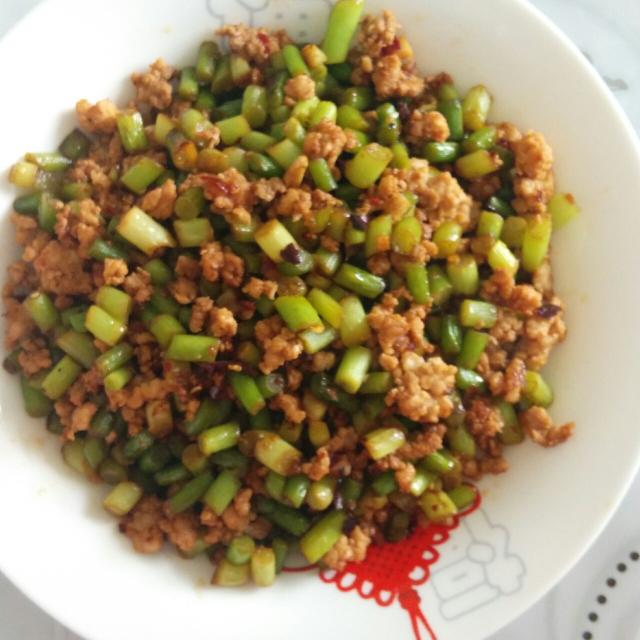 下饭菜～蒜苔肉末