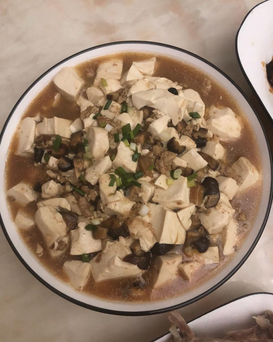 超级下饭的香菇肉沫豆腐