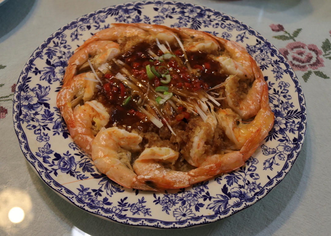 蒜蓉蒸虾