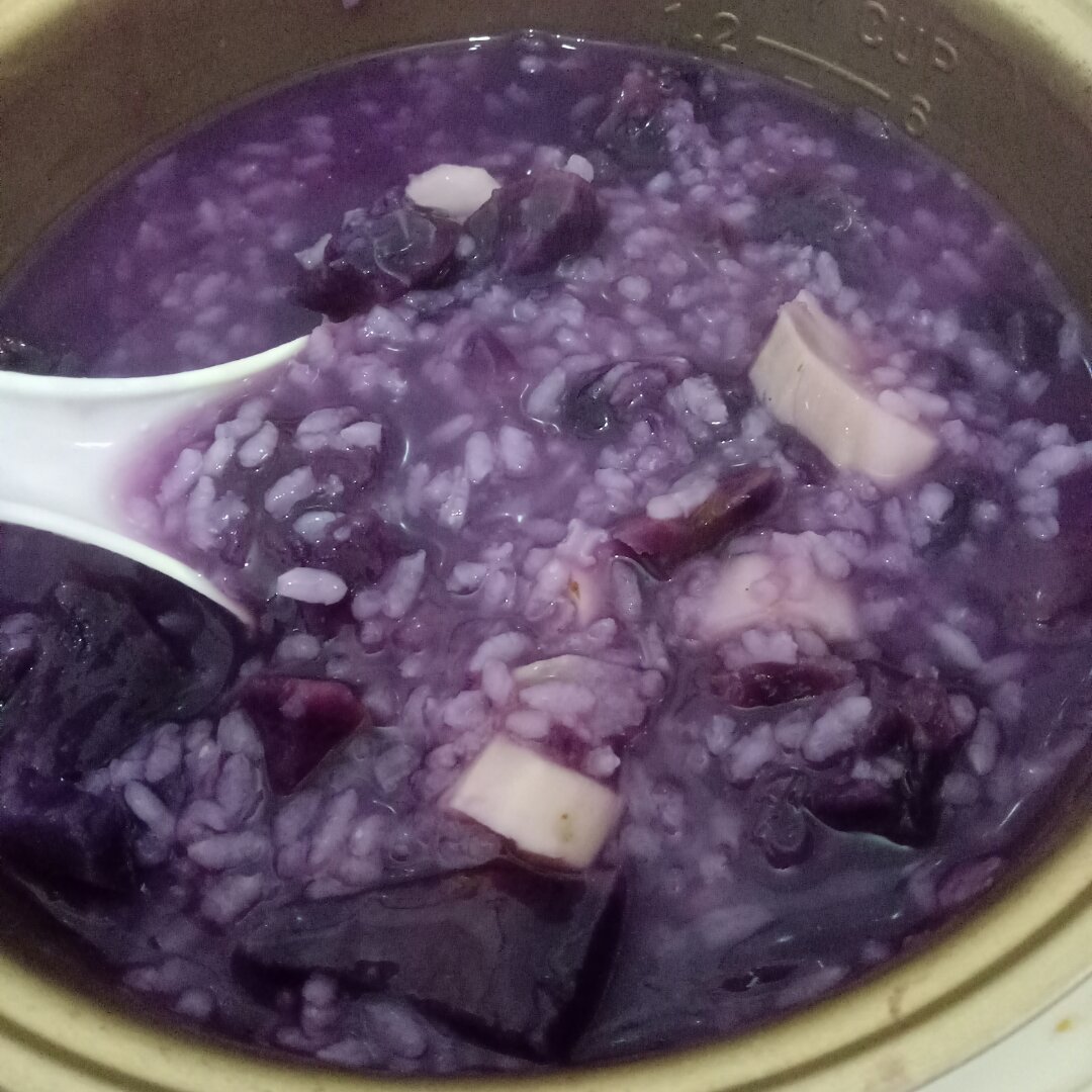 山药紫薯粥