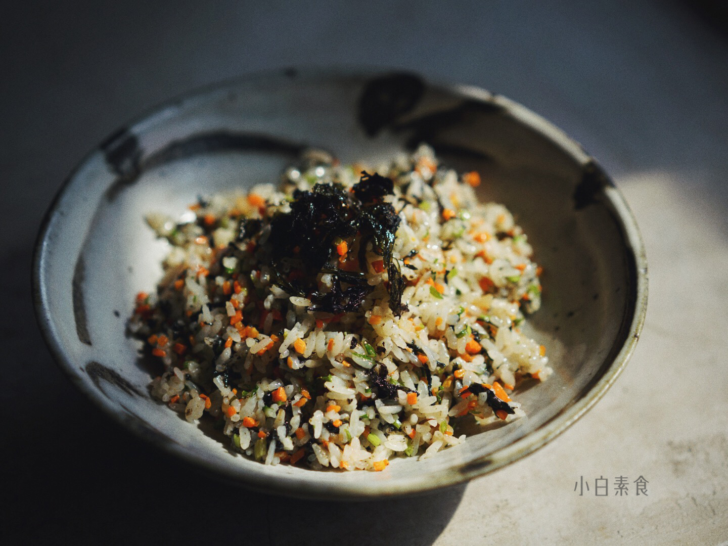 紫菜糯米炒饭的做法