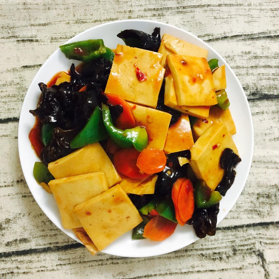 1001nights做的鱼香千页豆腐