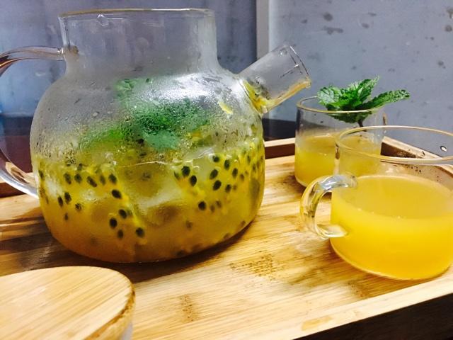 青柠/青桔百香果气泡水/夏日必备