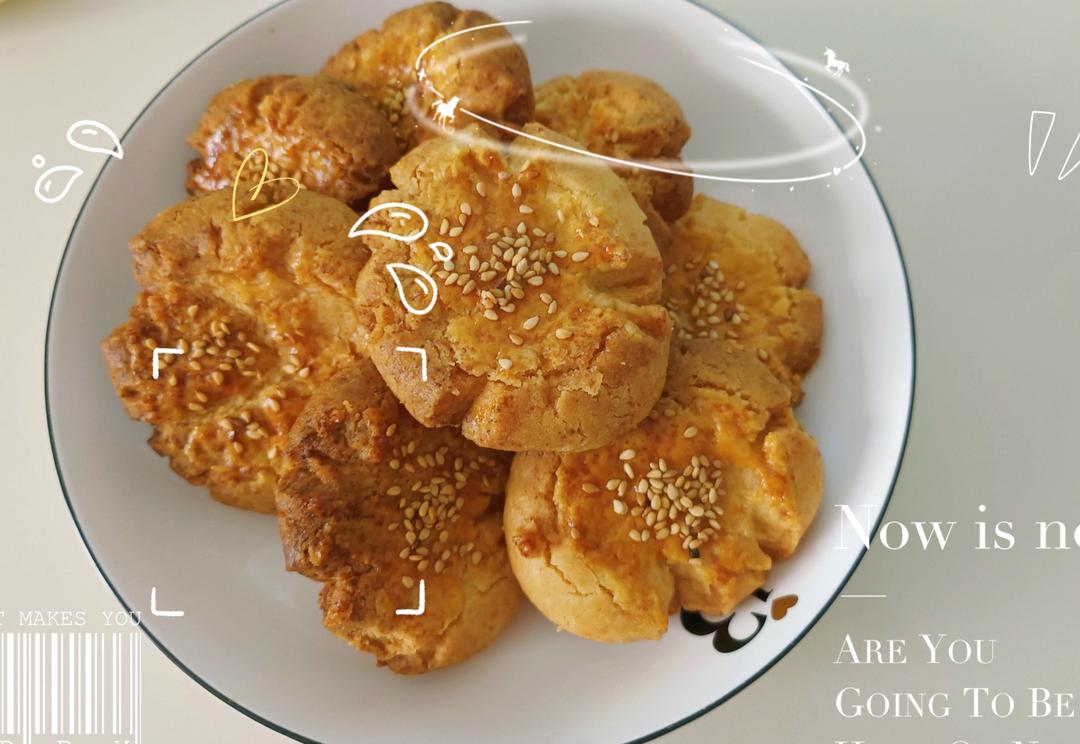 轻轻一按就碎掉的原味桃酥（不输猪油版）