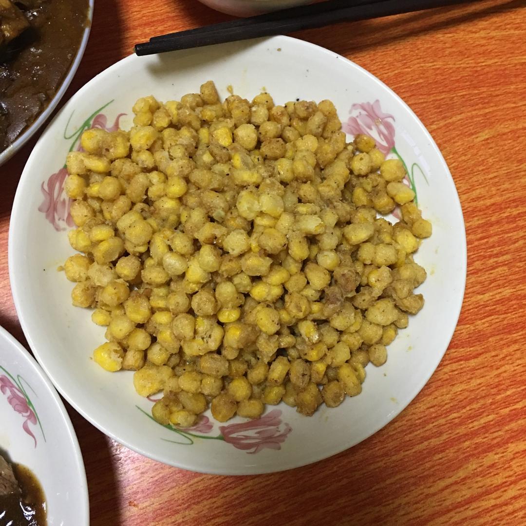 咸蛋黄玉米粒