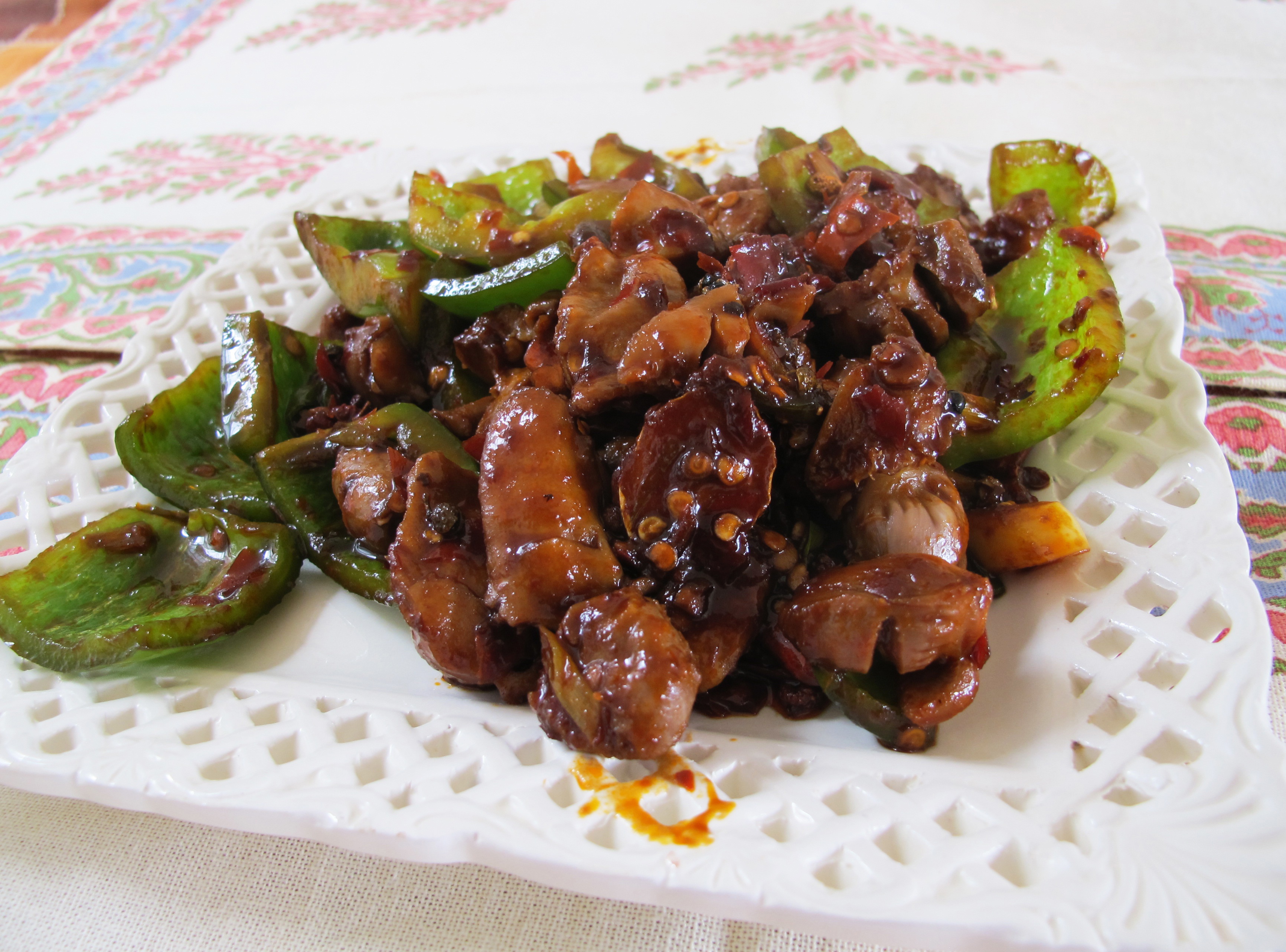 辣炒鸡胗
