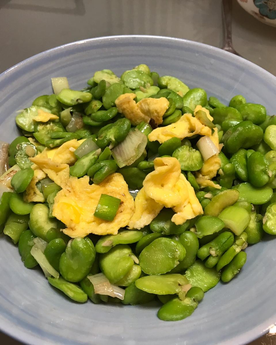 蚕豆炒蛋