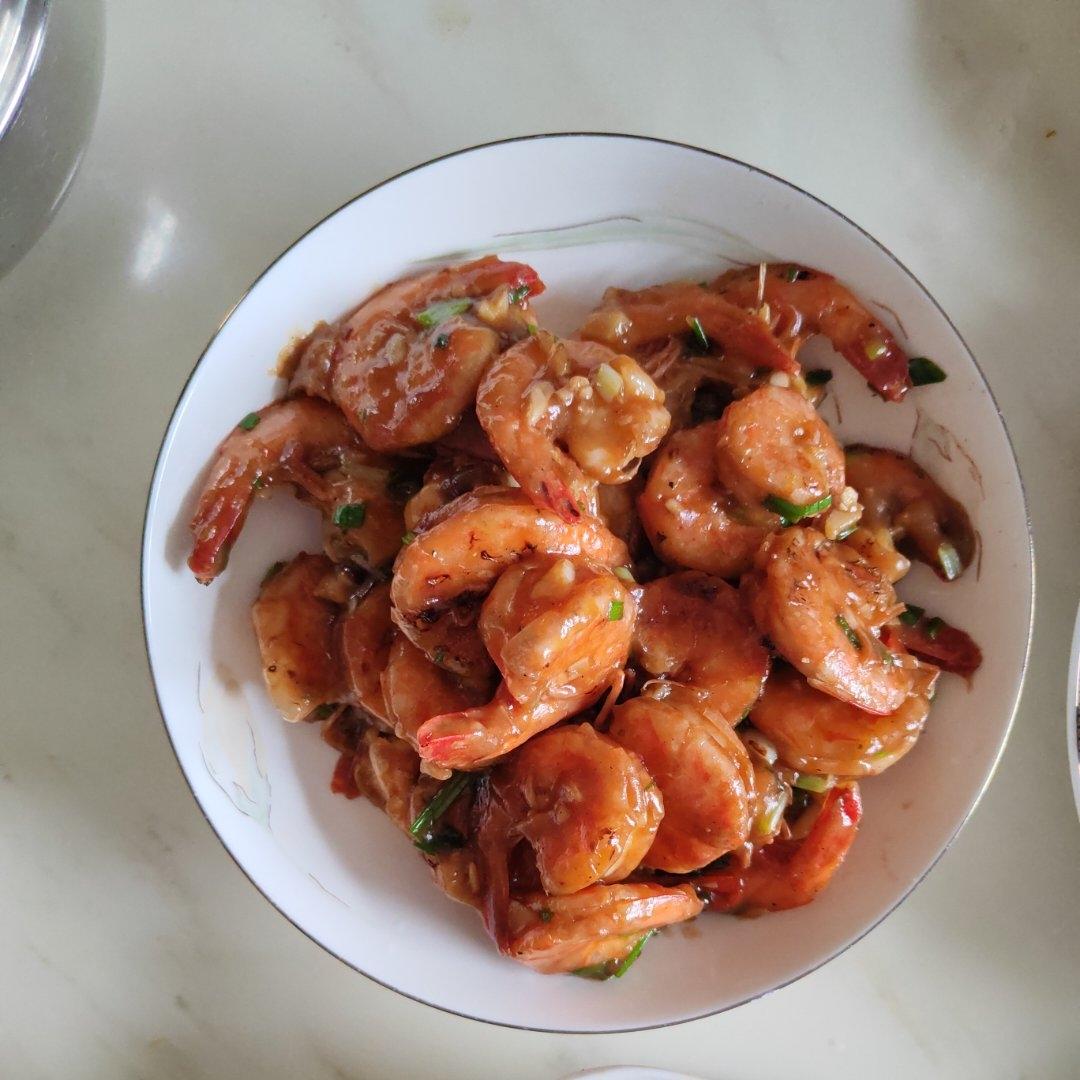 十分钟做好吃的红烧大虾